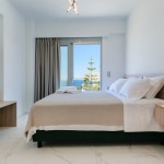 Luxury Accommodation Villa Chania bedroom balcony view