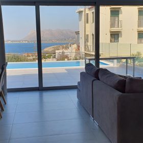 Luxury Accommodation Villa Chania living room Balcony